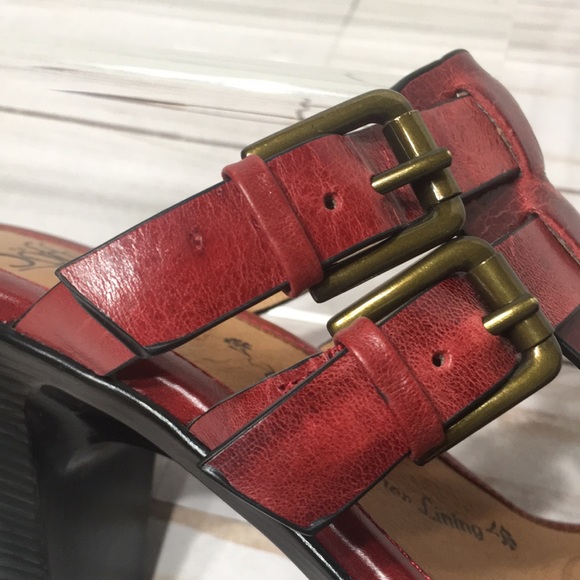 Sofft red sandal heels Sascha - Picture 8 of 11